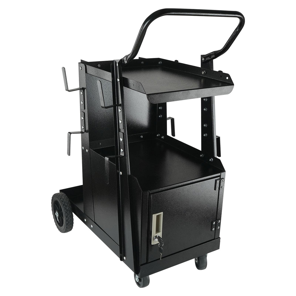 Welding Cart 2 Tier Heavy Duty Welder Cabinet with Lock Wheels 265LBS