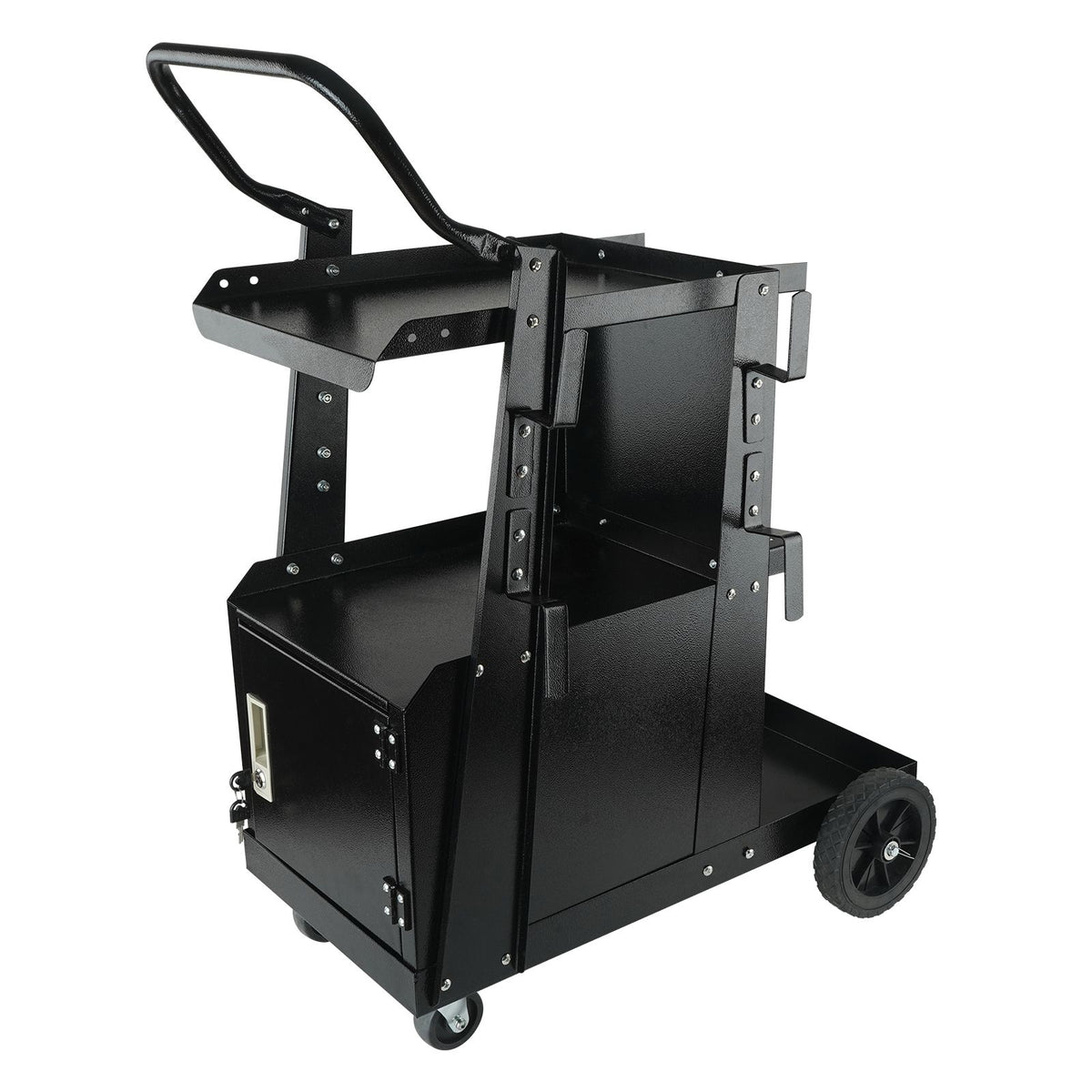 Welding Cart 2 Tier Heavy Duty Welder Cabinet with Lock Wheels 265LBS