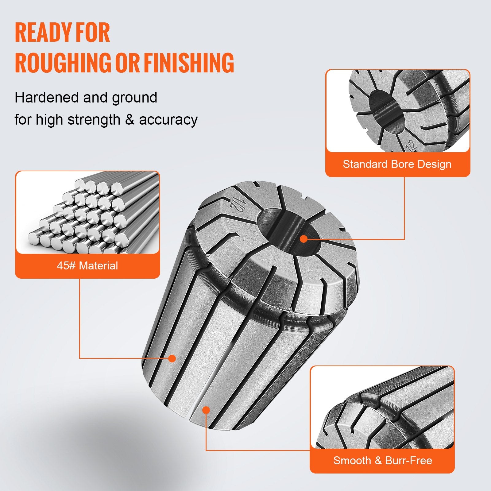 25 pcs ER32 Collet Set, 1/16''-13/16'', ER32 Spring Collet Chuck Set, 0.0006