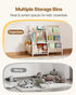 3-Tier Kids Bookshelf, Toy Storage Organizer for Toddler, Book Shelf for Kids Rooms with Sling Book Rack and Storage Bag, Kids Storage Book Shelves for Kids Room, Playroom, Kindergarten, Nursery