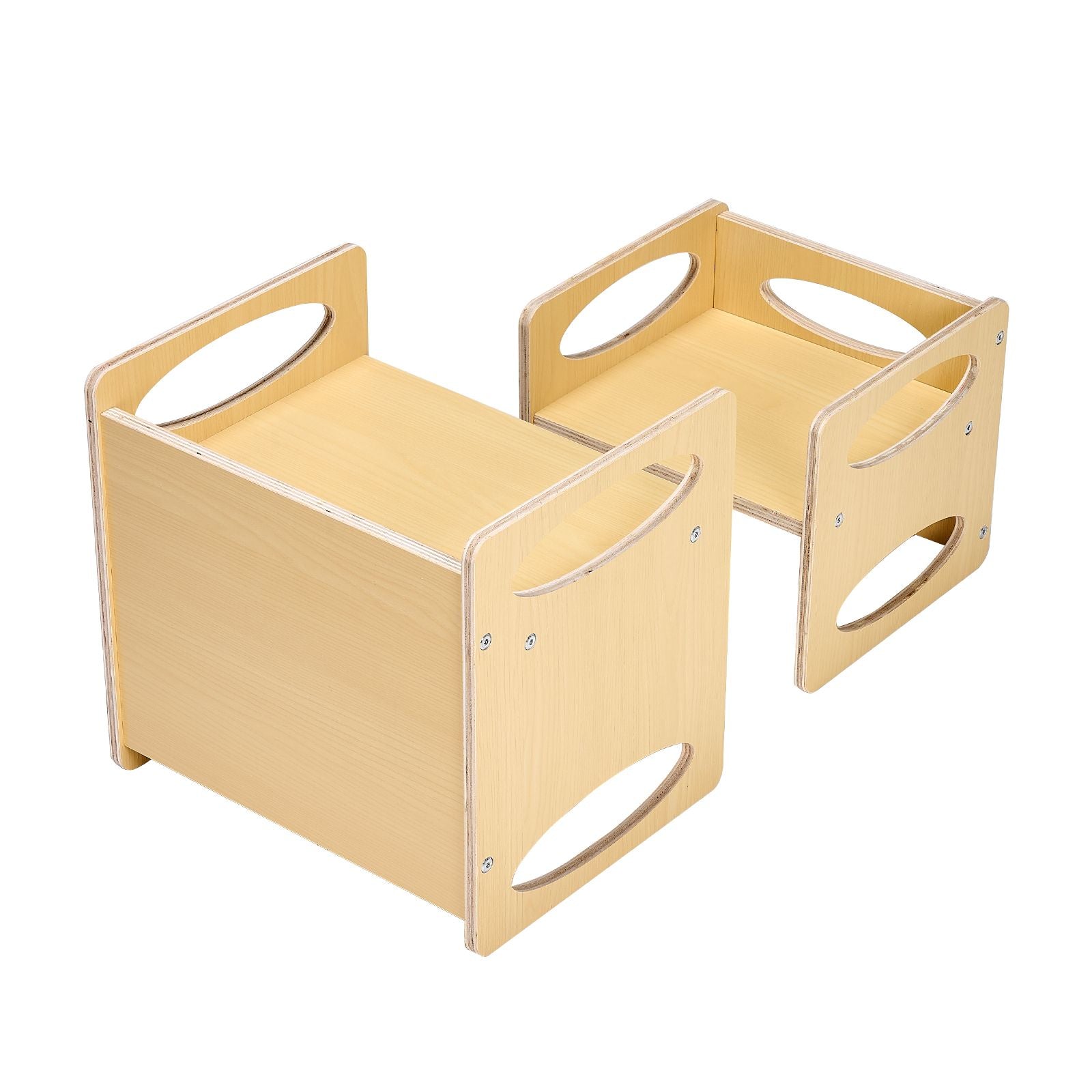 Montessori Toddler Table & Chair Set Adjustable Wooden Weaning Furniture