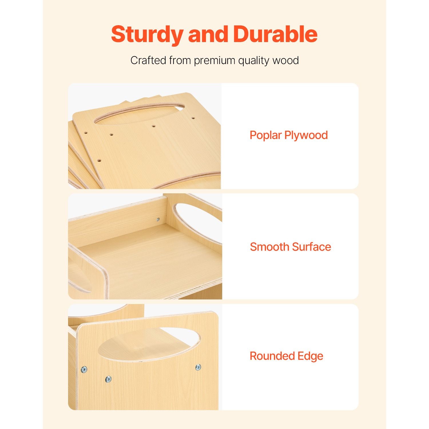 Montessori Toddler Table & Chair Set Adjustable Wooden Weaning Furniture