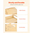Montessori Toddler Table & Chair Set Adjustable Wooden Weaning Furniture