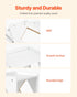 Montessori Weaning Table and Chair Set, Wooden Toddler Table and Chair Set for Aged 1-5, Adjustable Height Kids Montessori Chair and Activity Table, Ideal for Reading, Eating, Playing - White