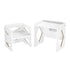 Montessori Weaning Table and Chair Set, Wooden Toddler Table and Chair Set for Aged 1-5, Adjustable Height Kids Montessori Chair and Activity Table, Ideal for Reading, Eating, Playing - White