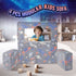 Modular Kids Play Couch 4Pcs DIY Glow in the Dark Toddler Chair in Grey