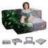Modular Kids Play Couch 4Pcs DIY Glow in the Dark Toddler Chair in Grey