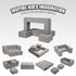 Kids Modular Play Couch 4 Piece Foam Sectional Toddler Sofa Washable Dark Grey