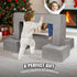 Kids Modular Play Couch 4 Piece Foam Sectional Toddler Sofa Washable Dark Grey