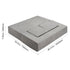 Kids Modular Play Couch 4 Piece Foam Sectional Toddler Sofa Washable Dark Grey