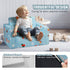 Baby Chair Foldable 2-in-1 Baby Lounger Couch Cartoon Kids Sofa Pink