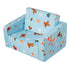 Baby Chair Foldable 2-in-1 Baby Lounger Couch Cartoon Kids Sofa Pink