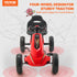 VEVOR Go Kart 4 Wheel Pedal Ride On Toy for Kids Ages 3-8 Adjustable Seat Red