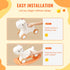 3 in 1 Rocking Horse for Toddlers 1-3 Years, Baby Rocking Horse with Detachable Balance Board and 4 Smooth Wheels, Support up to 80 lbs HDPE Material Kids Ride on Toy, Swinging, Orange