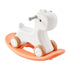 3 in 1 Rocking Horse for Toddlers 1-3 Years, Baby Rocking Horse with Detachable Balance Board and 4 Smooth Wheels, Support up to 80 lbs HDPE Material Kids Ride on Toy, Swinging, Orange