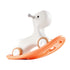 3 in 1 Rocking Horse for Toddlers 1-3 Years, Baby Rocking Horse with Detachable Balance Board and 4 Smooth Wheels, Support up to 80 lbs HDPE Material Kids Ride on Toy, Swinging, Orange