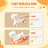 VEVOR 3 in 1 Rocking Horse for Toddlers 1-3 Years, Baby Rocking Horse with Detachable Balance Board and 4 Smooth Wheels, Support up to 80 lbs HDPE Material Kids Ride on Toy, Swinging, Orange