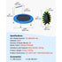 3FT Kids Trampoline Foldable Mini Toddler Indoor Outdoor Jumping Toy