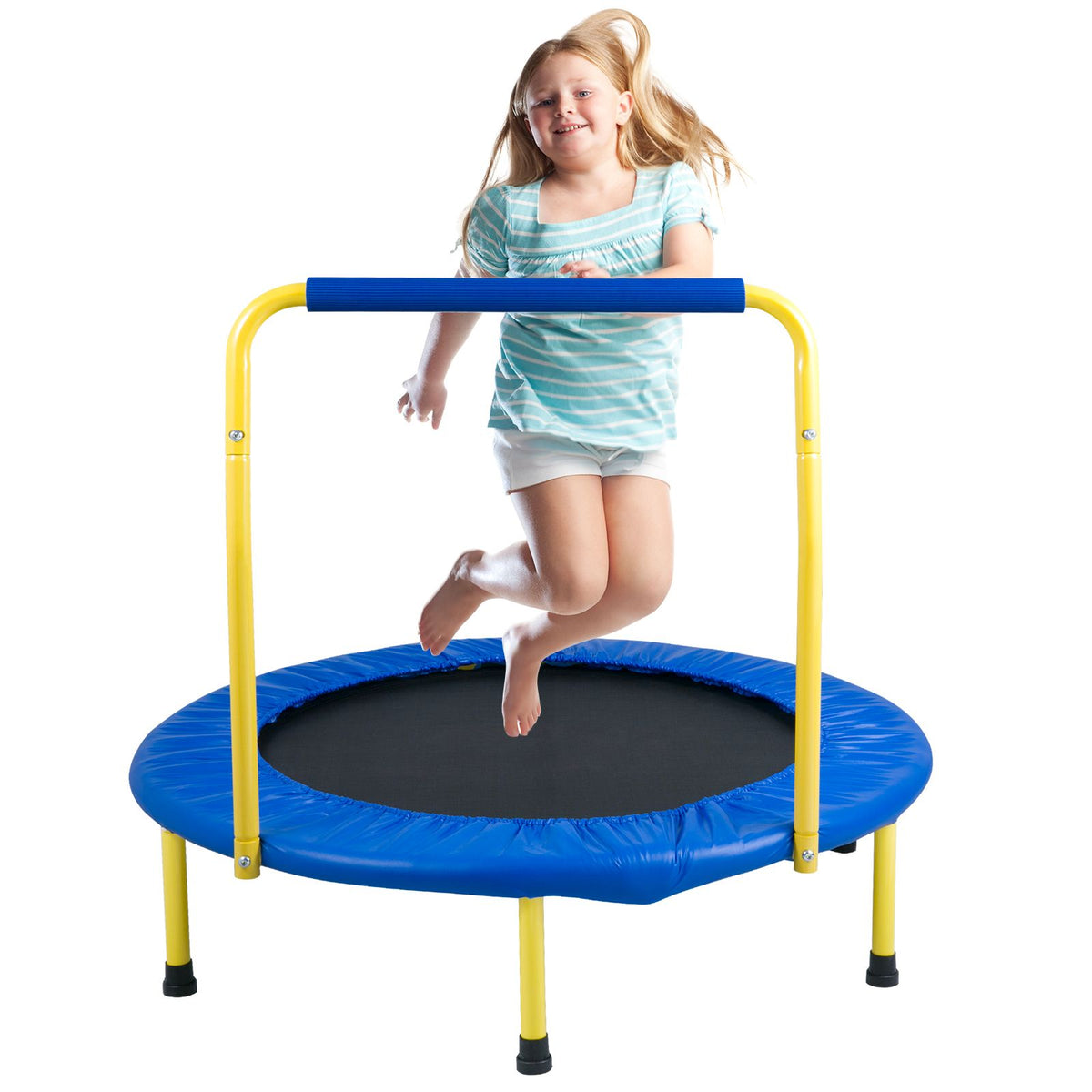3FT Kids Trampoline Foldable Mini Toddler Indoor Outdoor Jumping Toy