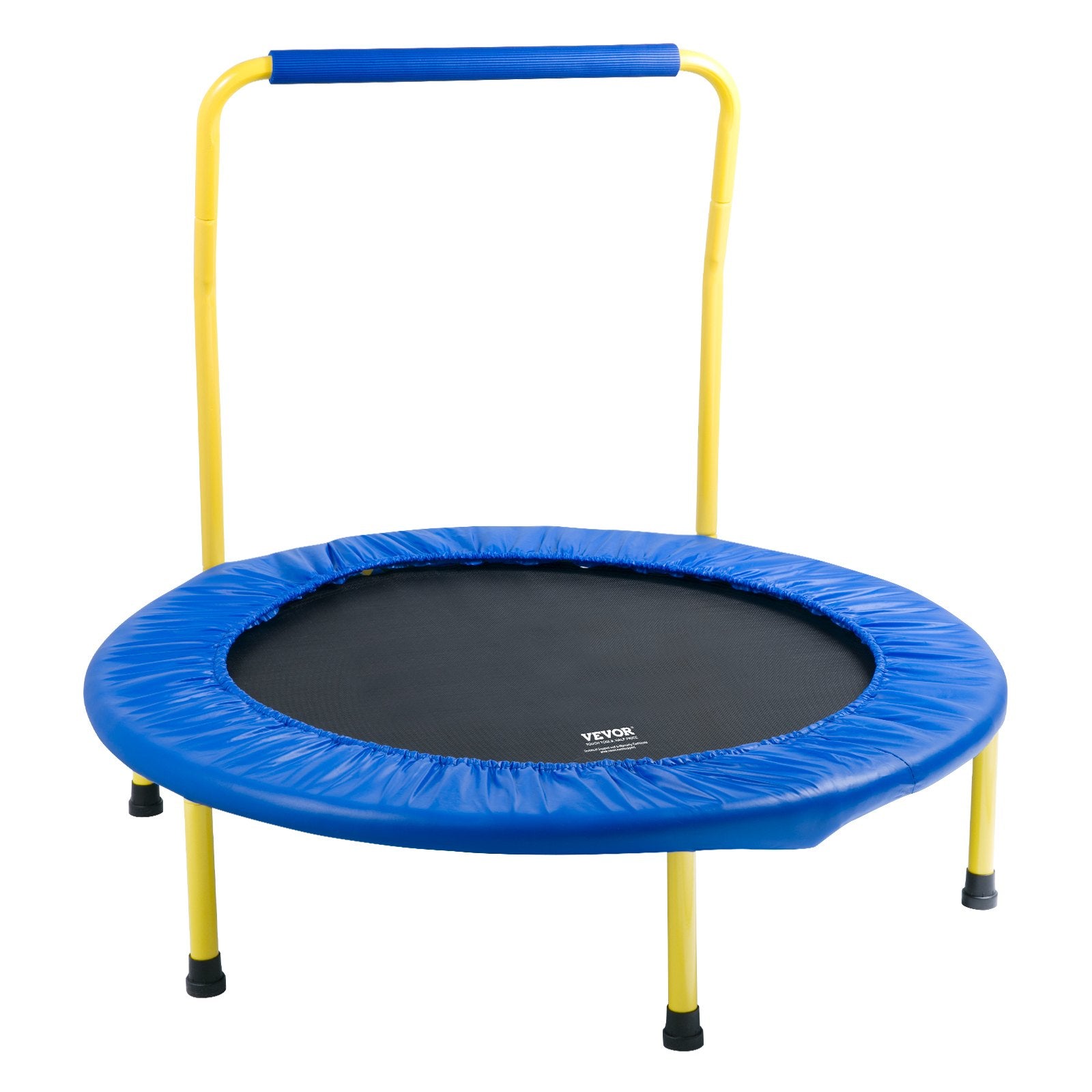 3FT Trampoline for Kids, 92 cm Trampolines Indoor/Outdoor Trampoline for Toddlers, Foldable Mini Ba Trampoline with Foam Handle, Recreational Trampoline Birthday Gift for 3+ Years Kids