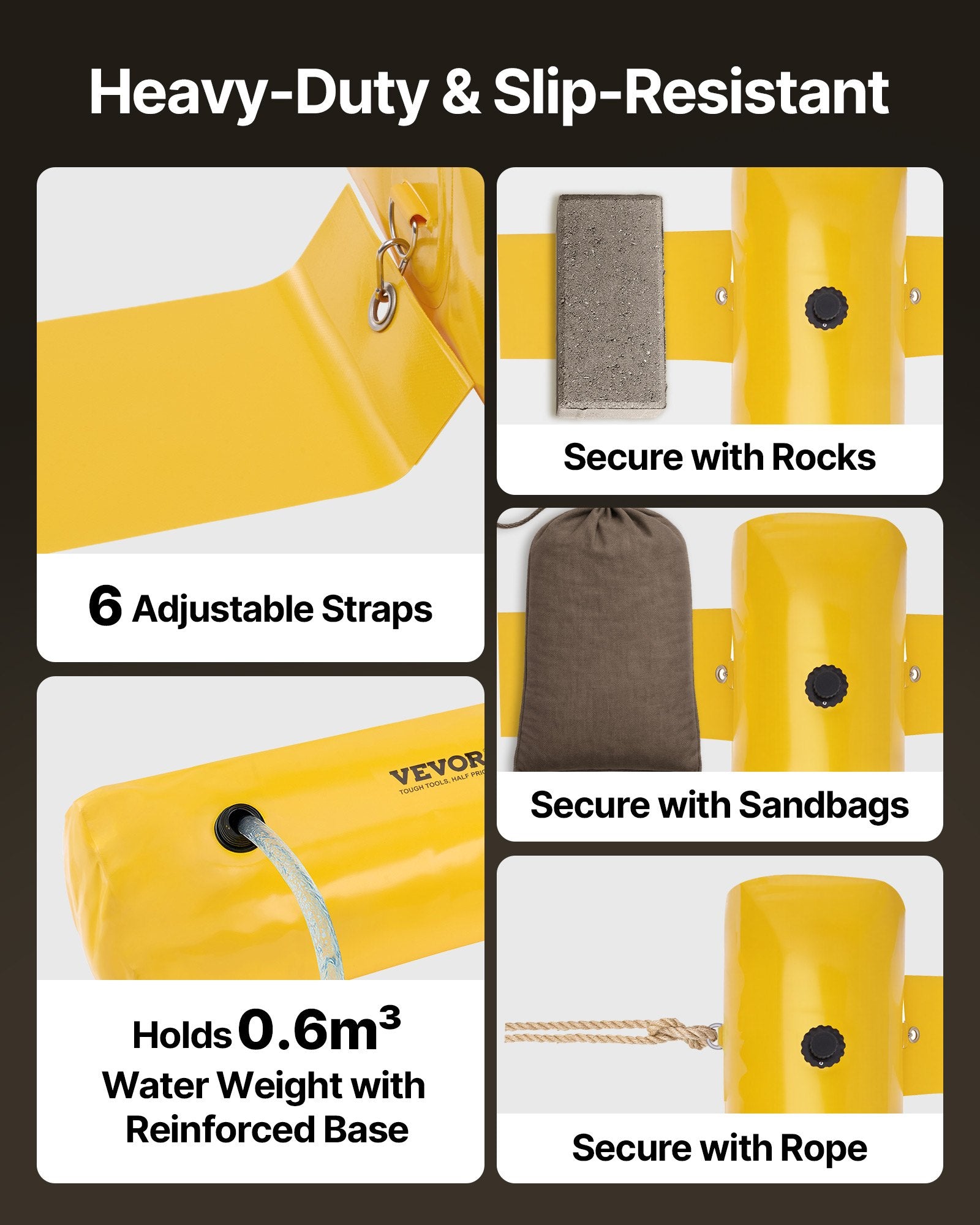 Flood Barrier Hydro Barrier 12' Length x 12