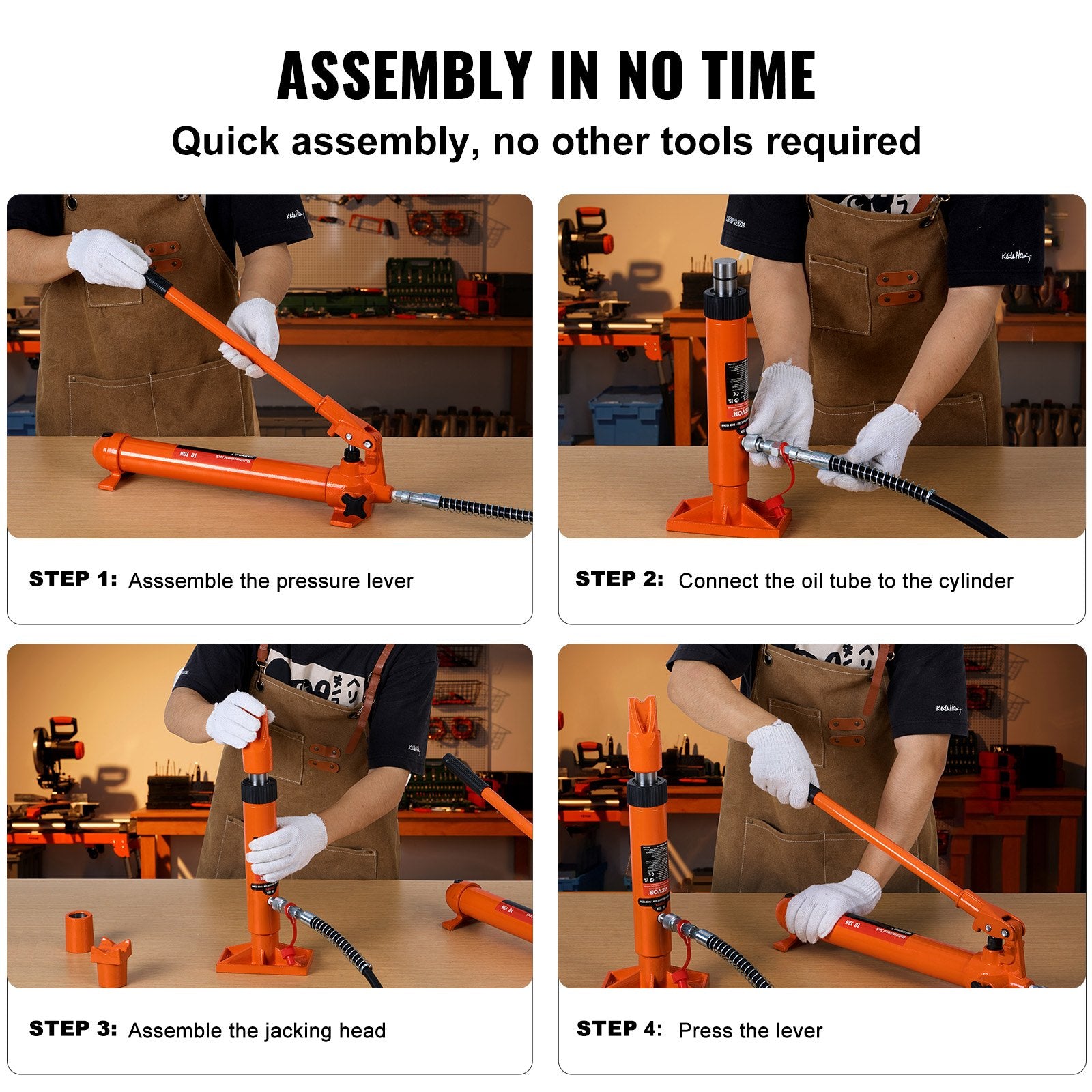 12 Ton Hydraulic Jack Air Pump Lift Ram Body Frame Porta Power Repair Kits