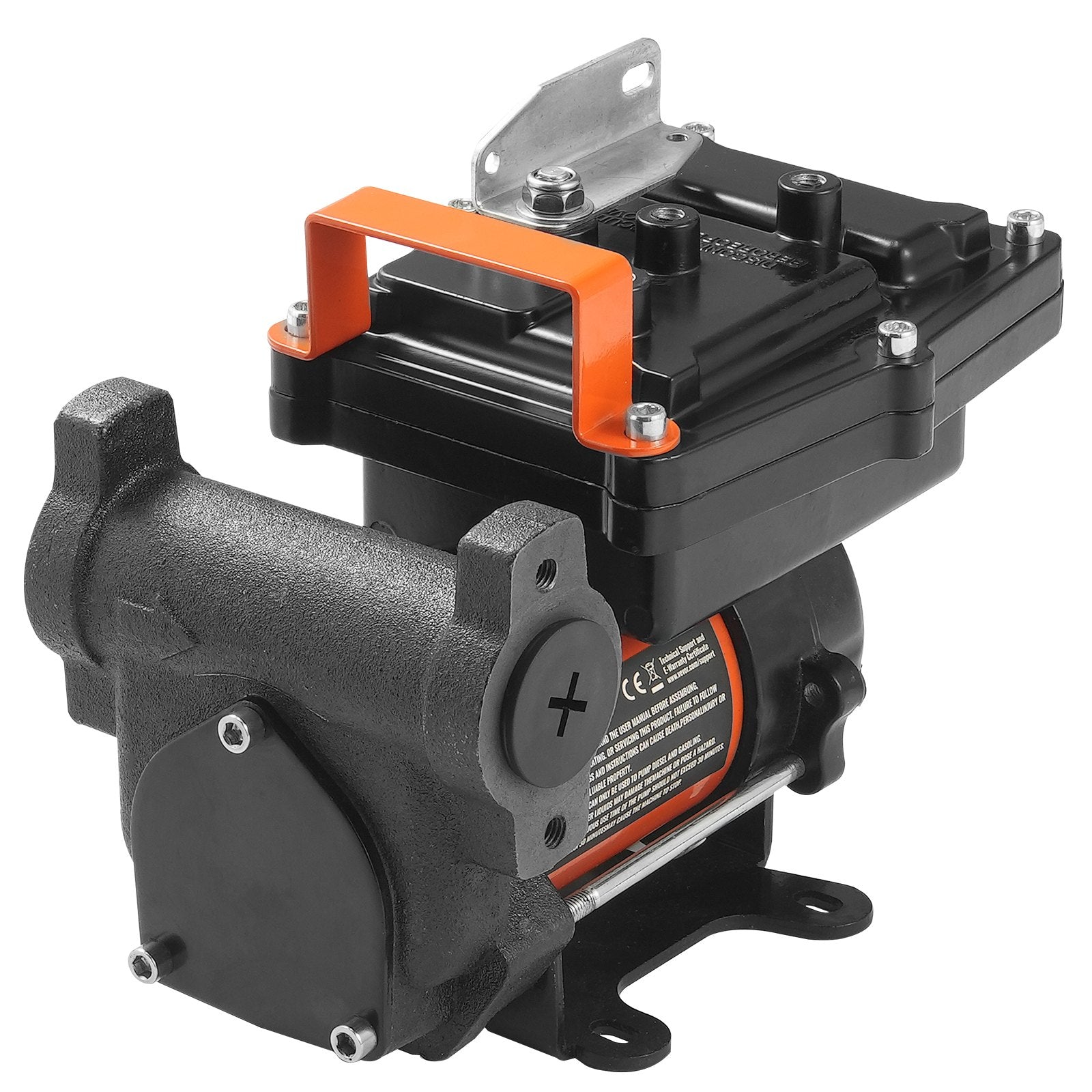 Fuel Transfer Pump 12V 15 GPM 1/4 HP Diesel Pump with Auto Fuel Nozzle