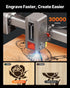 Laser Engraver, 20W, Laser Engraving and Cutting Machine with Enclosure Camera, Laser Cutter, 400 x 400 mm Working Area, 30000 mm/min, for Wood, Leather, Glass, Paper, Certain Metal, Class 1