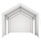 Carport Car Canopy 12x20FT Heavy Duty Car Shelter with Sidewalls Grey