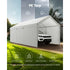 Carport Car Canopy 12x20FT Heavy Duty Car Shelter with Sidewalls Grey
