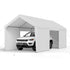 Carport Car Canopy 12x20FT Heavy Duty Car Shelter with Sidewalls Grey