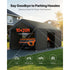 Carport Car Canopy 12x20FT Heavy Duty Car Shelter with Sidewalls White