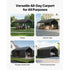 Carport Car Canopy 12x20FT Heavy Duty Car Shelter with Sidewalls White