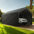 Carport Car Canopy 12x20FT Heavy Duty Car Shelter with Sidewalls White