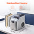 Portable Countertop Ice Maker 45Lbs/24H Self-Cleaning with Scoop Basket