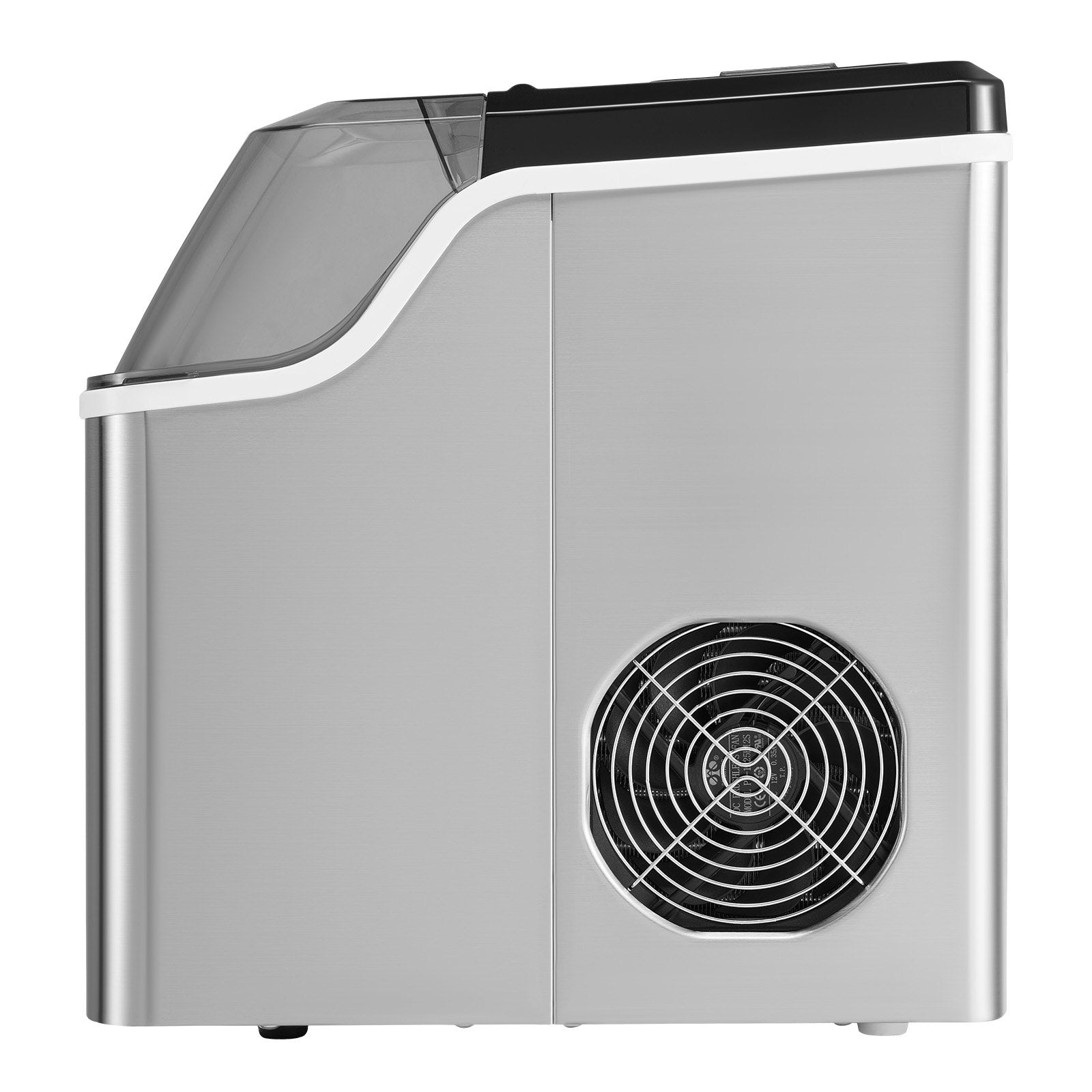 Portable Countertop Ice Maker 45Lbs/24H Self-Cleaning with Scoop Basket