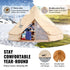 Canvas Bell Tent 3m/9.8ft 4-Season Canvas Tent for Camping with Stove Jack
