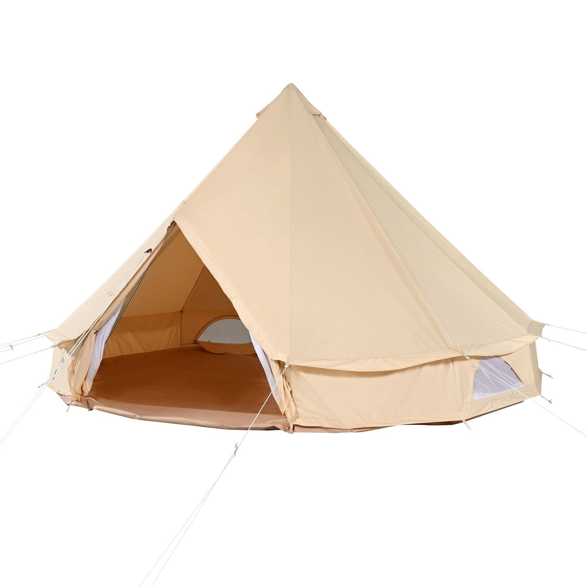 Canvas Bell Tent 4M 4-Season Camping Yurt Tent with Stove Jack Outdoor