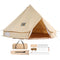 Canvas Bell Tent 5m/16.4ft 4-Season Camping Yurt Tent with Stove Jack