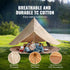 Canvas Bell Tent 5m/16.4ft 4-Season Camping Yurt Tent with Stove Jack