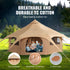 Canvas Tent 4 Seasons 5 m/16.4 ft Bell Tent for Camping with Stove Jack