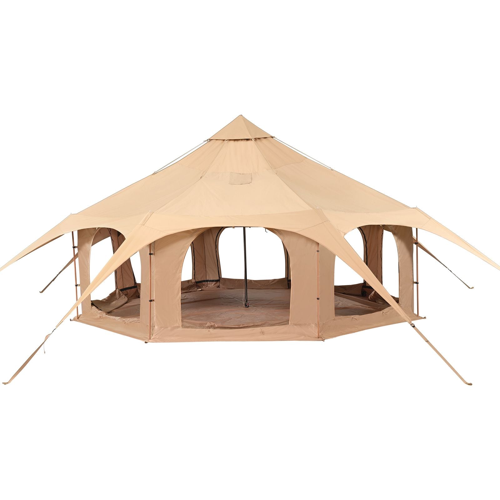 Canvas Tent 4 Seasons 5 m/16.4 ft Bell Tent for Camping with Stove Jack