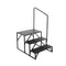 RV Steps, 3-Step RV Stairs, 199.58KGS  Load Capacity, Thickened Carbon Steel, With Handrail, Non-Slip Steps for Safe Entry and Exit, Suit for RV, Trailer, Camper Steps