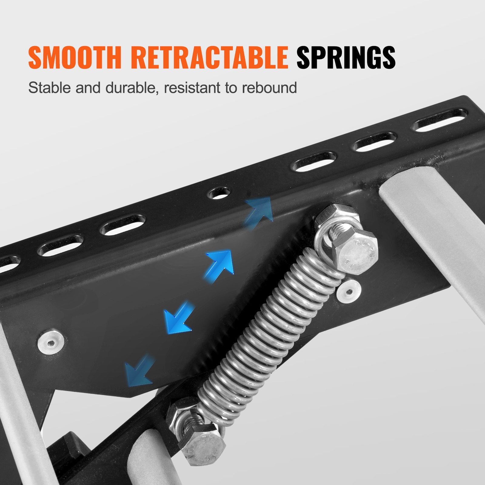 RV Steps, 2-Step, Manual Retractable RV Stairs, Foldable, 440 LBS Load Capacity, Aluminum Alloy Steps, Thickened Steel Plate, Non-Slip Steps for Safe Entry and Exit, RV, Trailer, Camper Steps