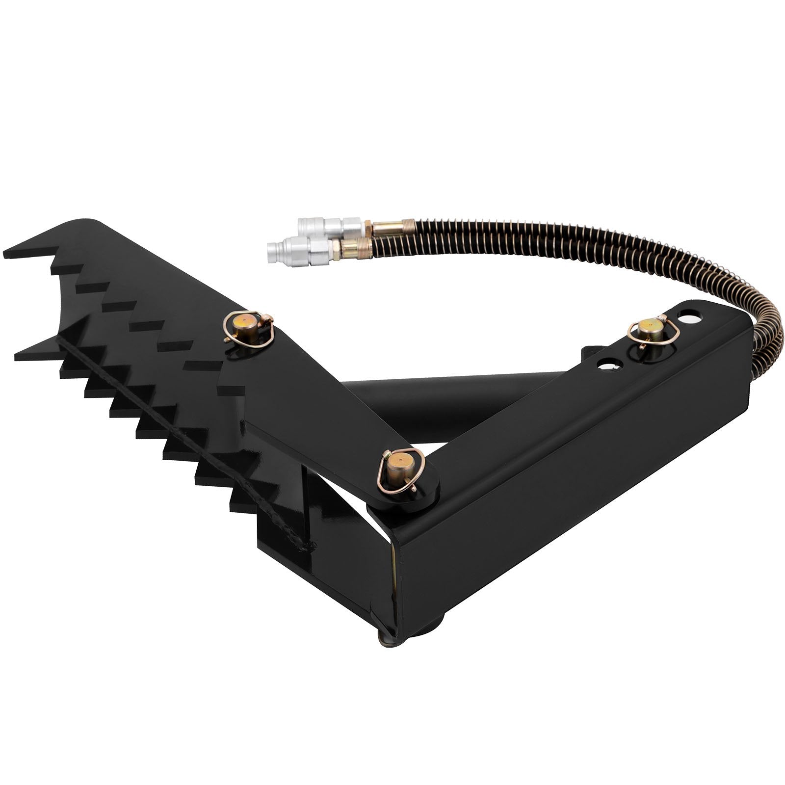 61cm Hydraulic Backhoe Excavator Thumb Attachments Weld On 1.27cm Teeth Thick Steel Plate Assembly 12MM Bolt-On Design with Hydraulic Cylinder