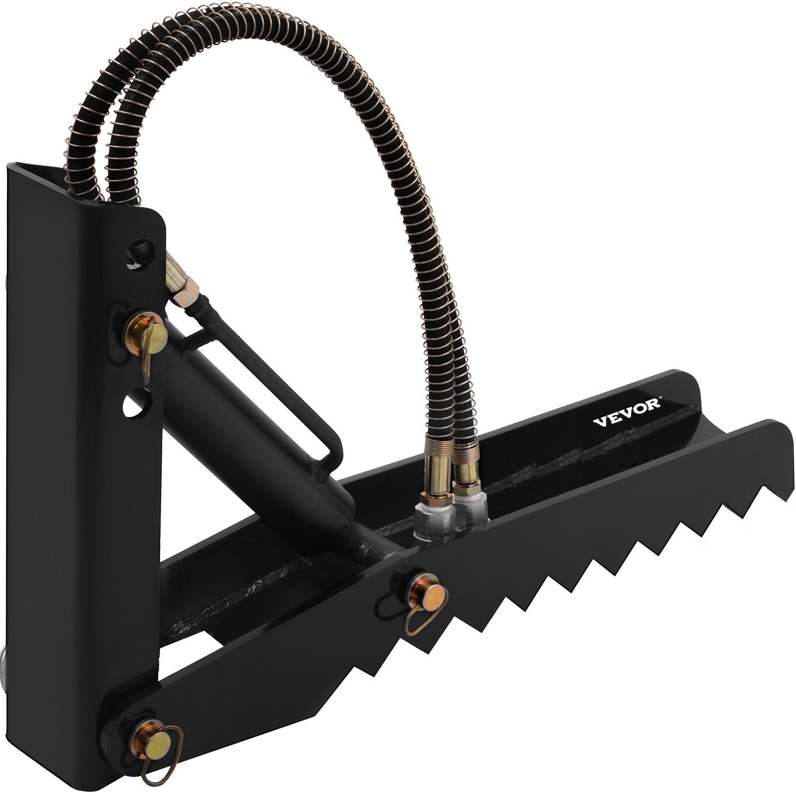 61cm Hydraulic Backhoe Excavator Thumb Attachments Weld On 1.27cm Teeth Thick Steel Plate Assembly 12MM Bolt-On Design with Hydraulic Cylinder