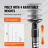 Dust Barrier Poles, 10 Ft Barrier Poles, Dust Barrier System with 4 Telescoping Poles, Magnetic Zipper, Carry Bag and 32.8x13.12 Ft Plastic Film, for Interior Decoration, Painting