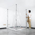 Dust Barrier Poles, 10 Ft Barrier Poles, Dust Barrier System with 4 Telescoping Poles, Magnetic Zipper, Carry Bag and 32.8x13.12 Ft Plastic Film, for Interior Decoration, Painting