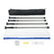 Dust Barrier Poles, 12 Ft Barrier Poles, Dust Barrier System with 4 Telescoping Poles, Magnetic Zipper, Carry Bag and 32.8x13.12 Ft Plastic Film, for Interior Decoration, Painting