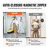 Dust Barrier Poles, 12 Ft Barrier Poles, Dust Barrier System with 4 Telescoping Poles, Magnetic Zipper, Carry Bag and 32.8x13.12 Ft Plastic Film, for Interior Decoration, Painting